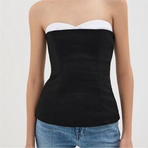 Reformation Ayda Linen Top